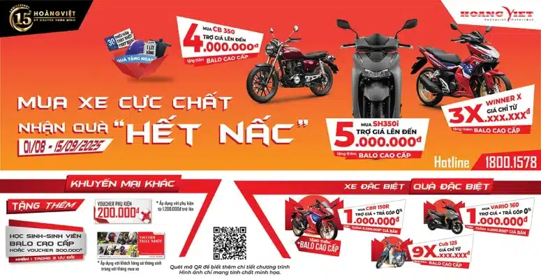 Khuyến mãi HEAD Hoàng Việt Tháng 82025